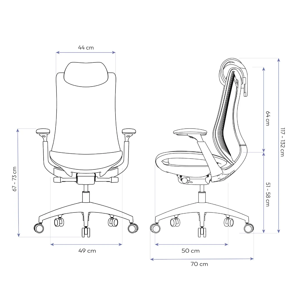 Cadeira Ergonômica Elements Etérea